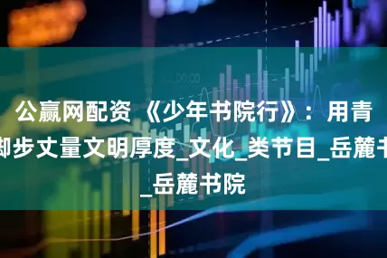 公赢网配资 《少年书院行》：用青春脚步丈量文明厚度_文化_类节目_岳麓书院